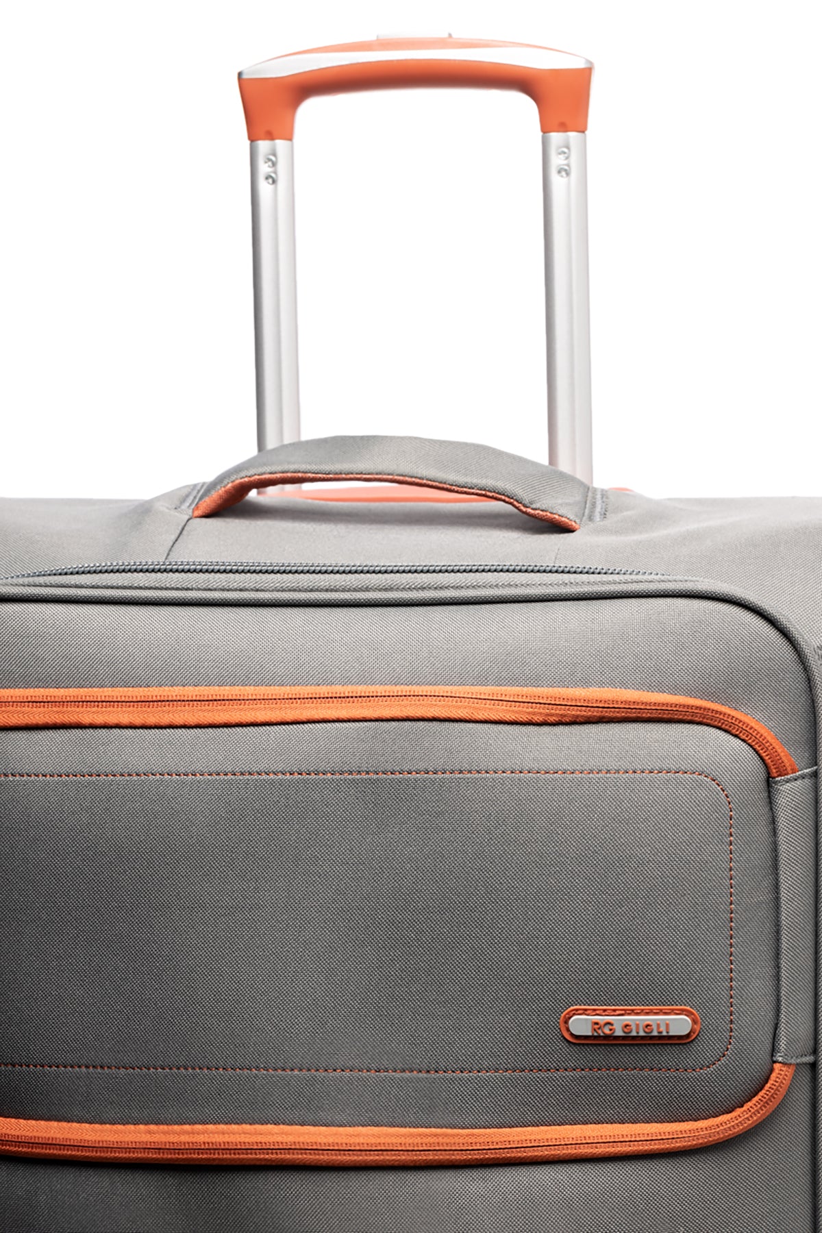 Trolley grande grigio in tessuto Romeo Gigli - Image 3