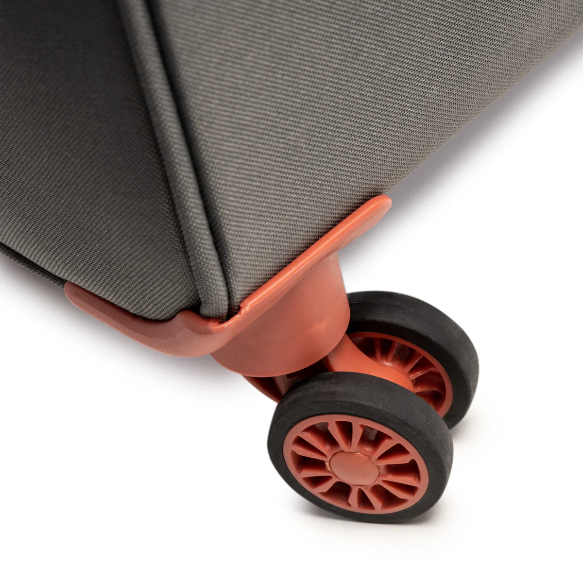 Trolley grande grigio in tessuto Romeo Gigli - Image 5