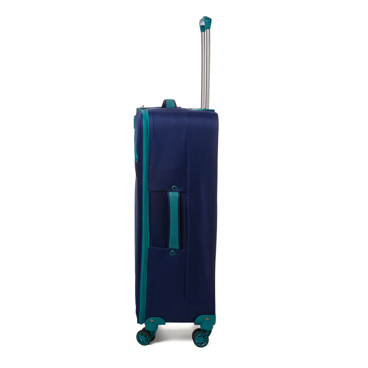 Trolley grande in tessuto blu navy Romeo Gigli - Image 2
