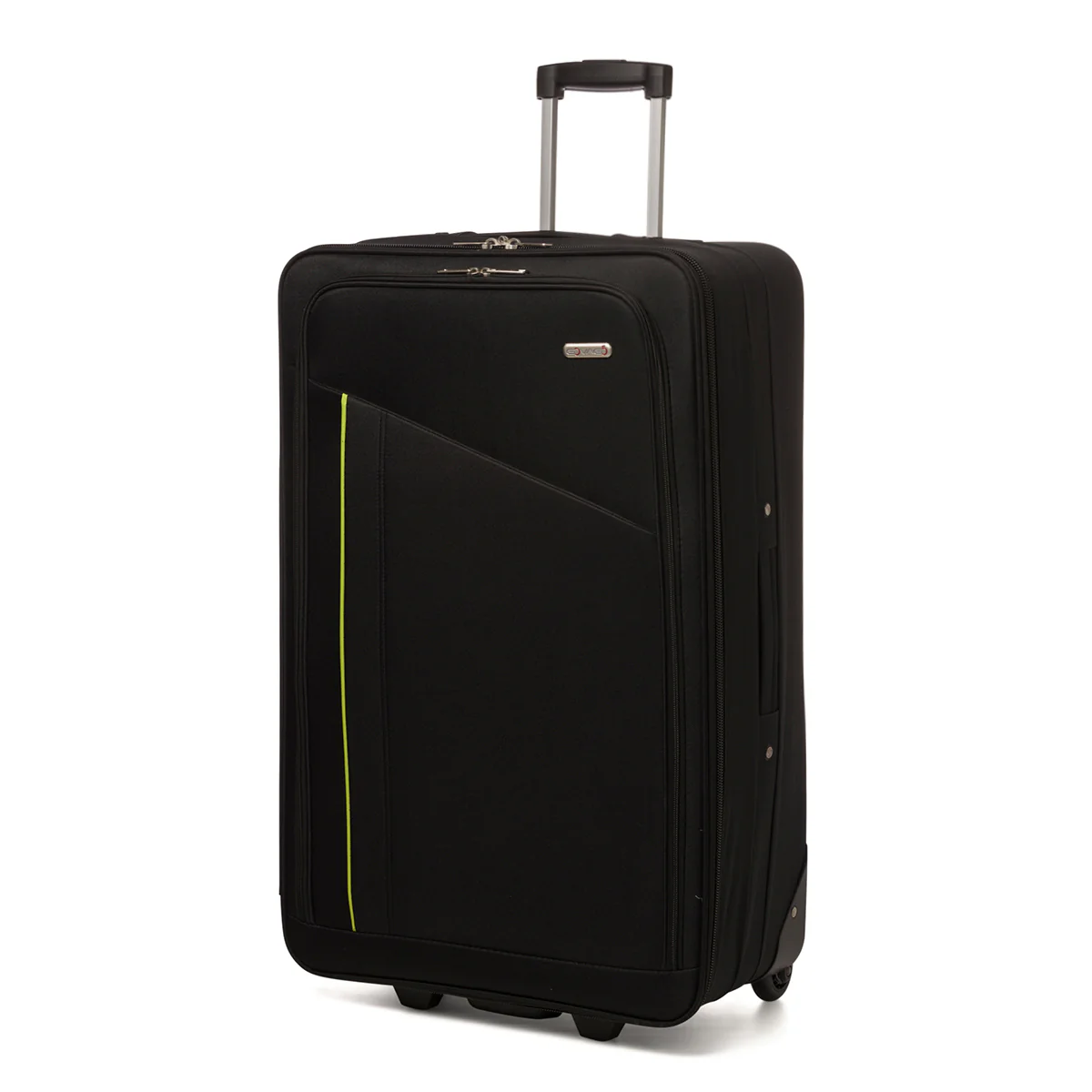 Trolley grande in tessuto nero Govago
