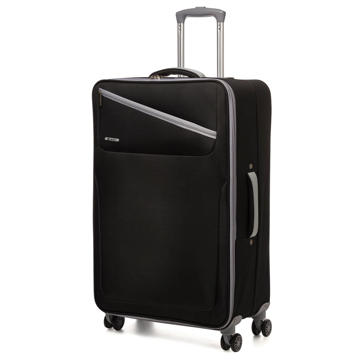 Trolley grande in tessuto nero Romeo Gigli