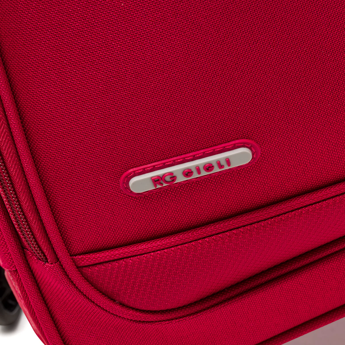 Trolley grande in tessuto rosso Romeo Gigli - Image 4