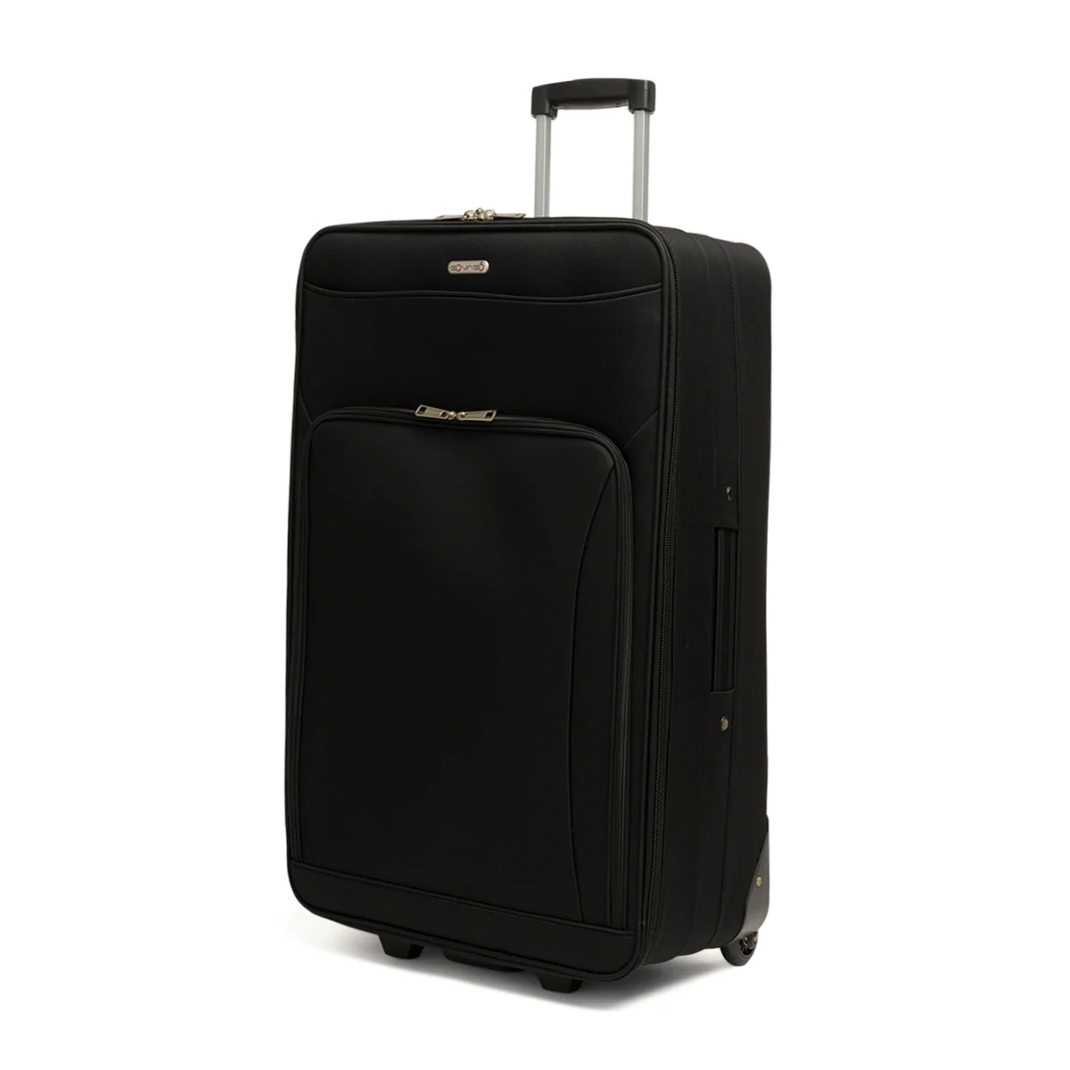 Trolley grande nero in tessuto Govago