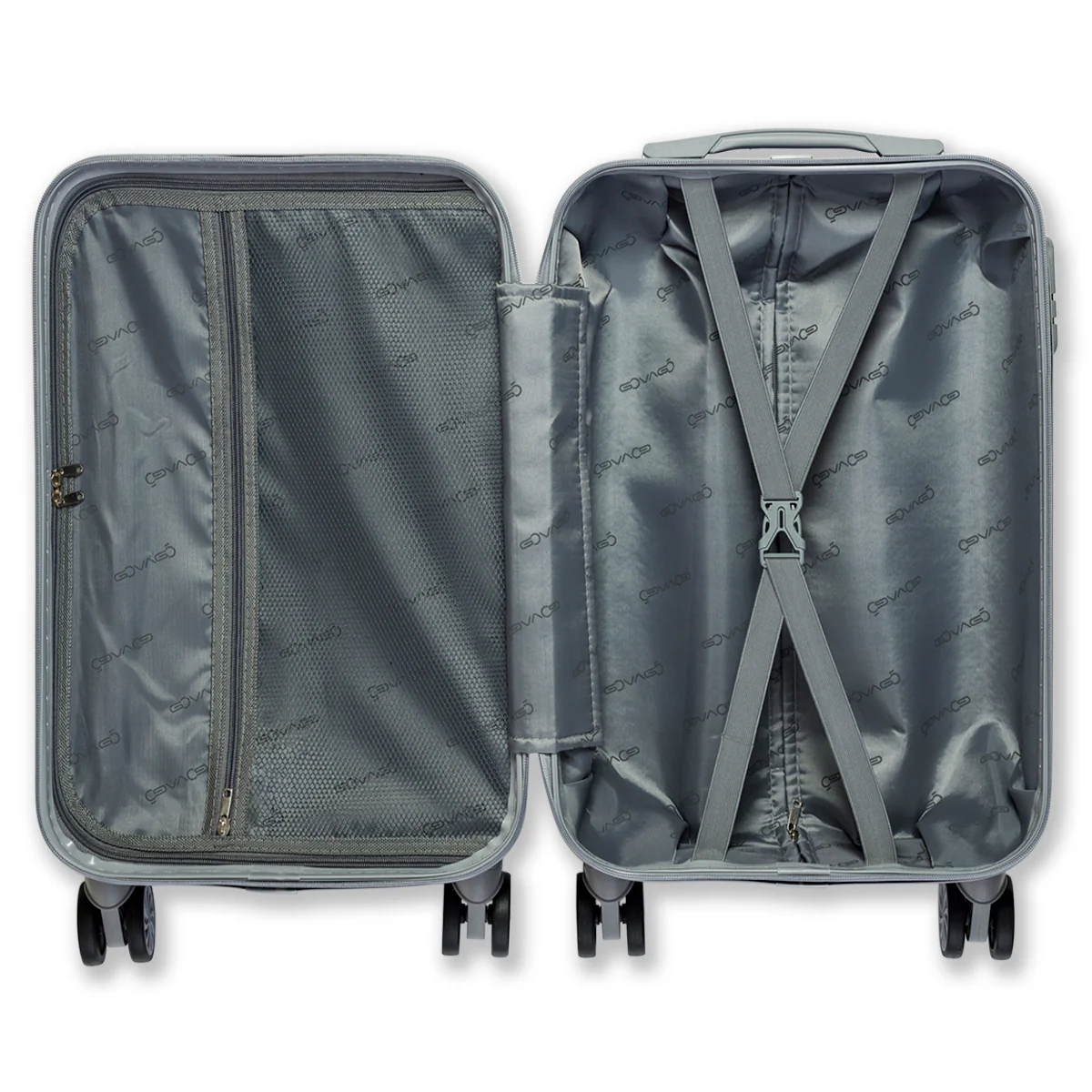 Trolley grande rigido nero in ABS Govago - Image 6