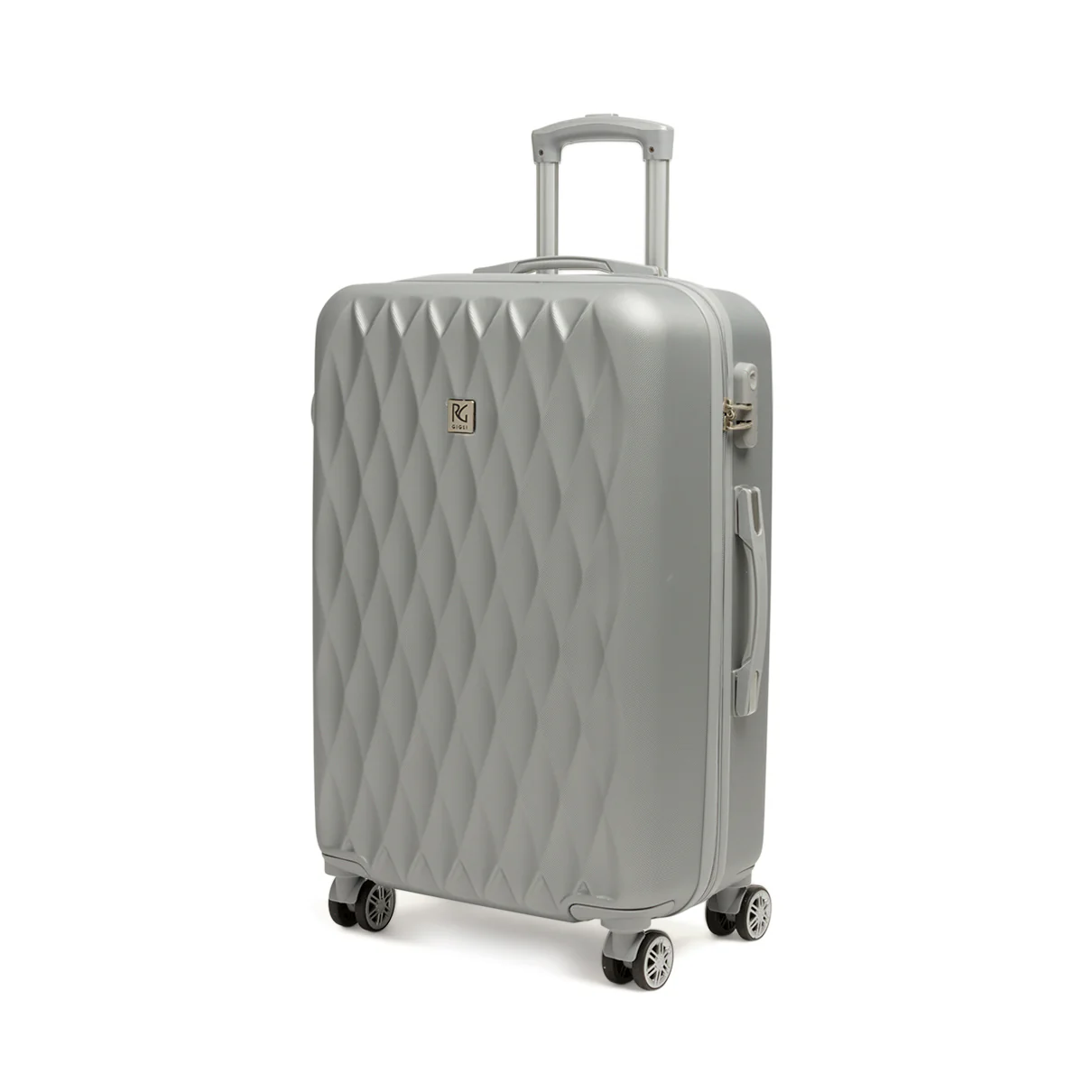 Trolley medio argento in ABS Romeo Giglio