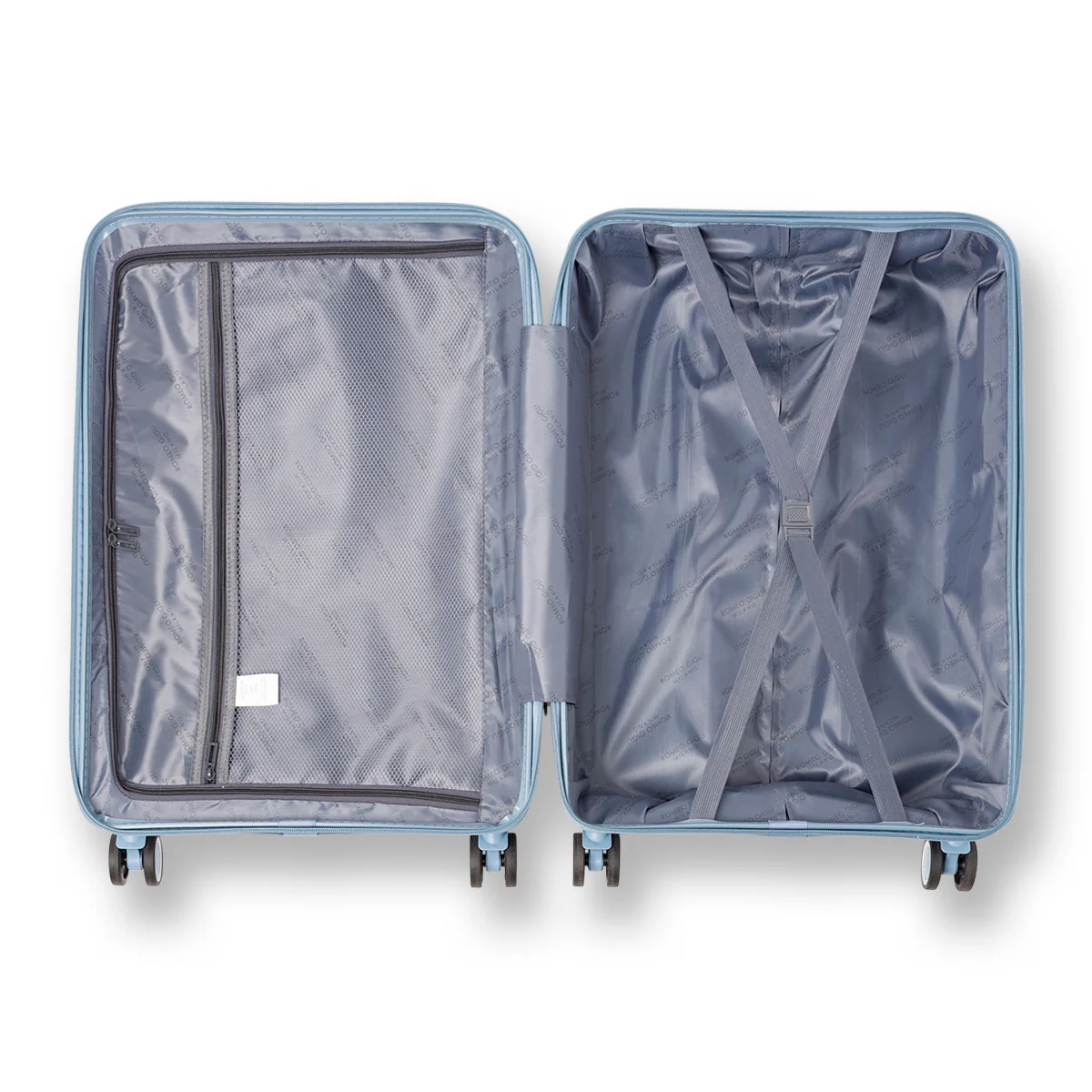 Trolley medio azzurro avio rigido in PP antiurto Romeo Gigli Milano - Image 3