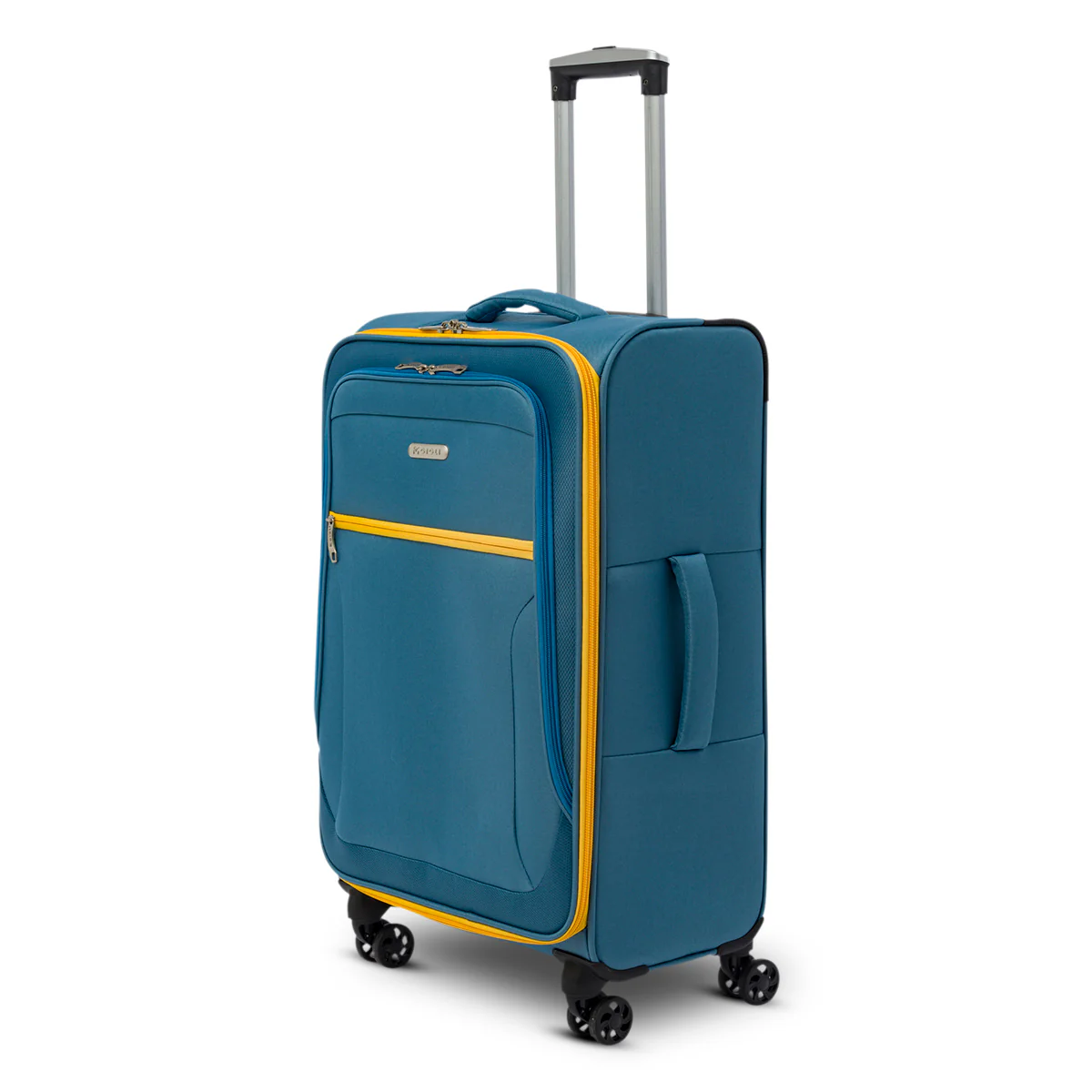 Trolley medio azzurro in tessuto Romeo Gigli
