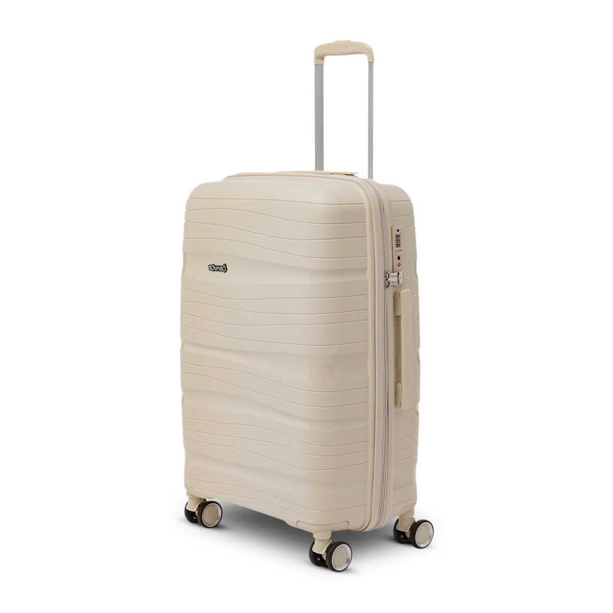 Trolley medio beige crema in polipropilene Govago