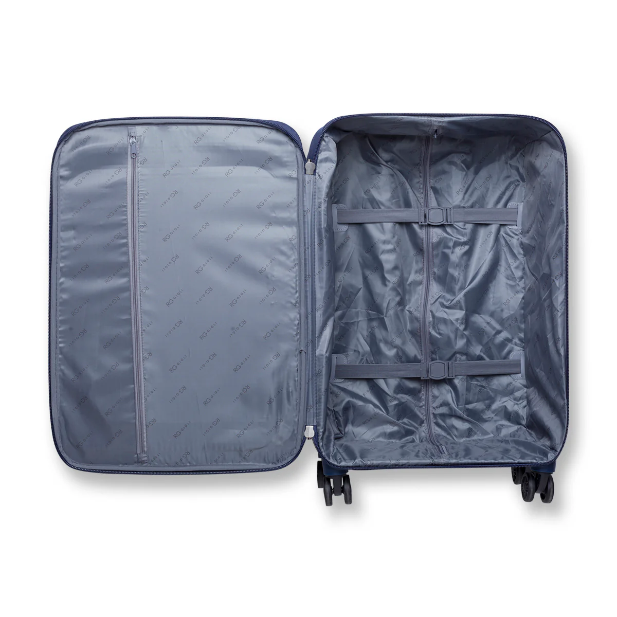 Trolley medio blu in tessuto Romeo Gigli - Image 6