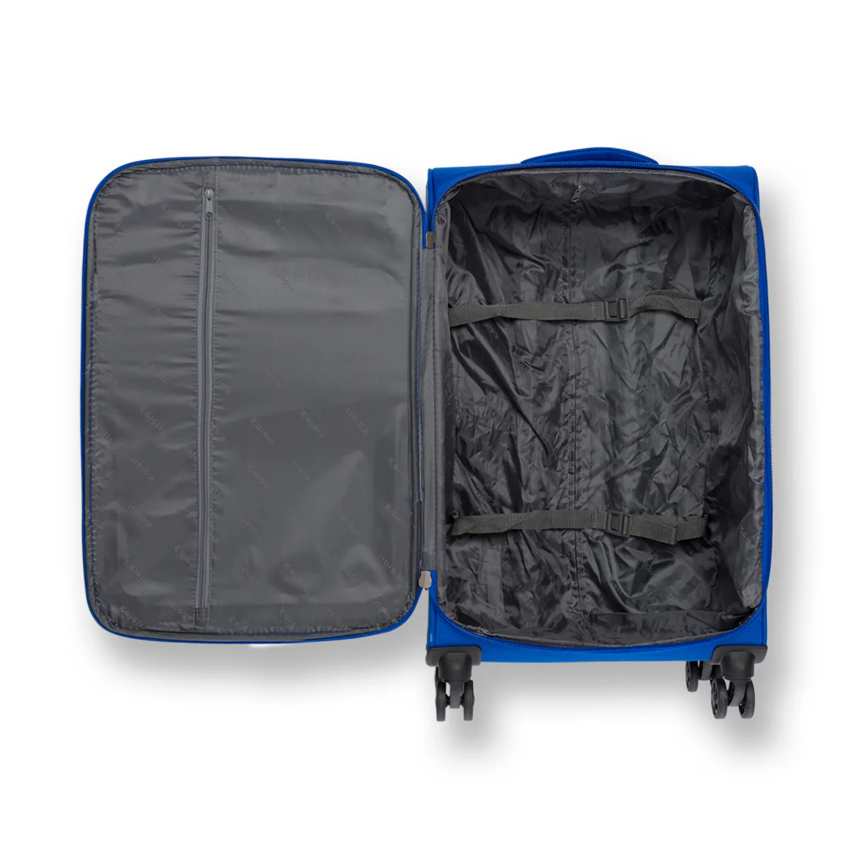 Trolley medio blu in tessuto Romeo Gigli - Image 3