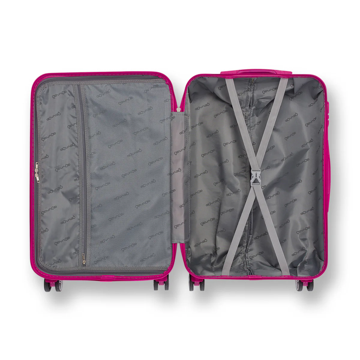 Trolley medio fucsia in ABS Govago - Image 3