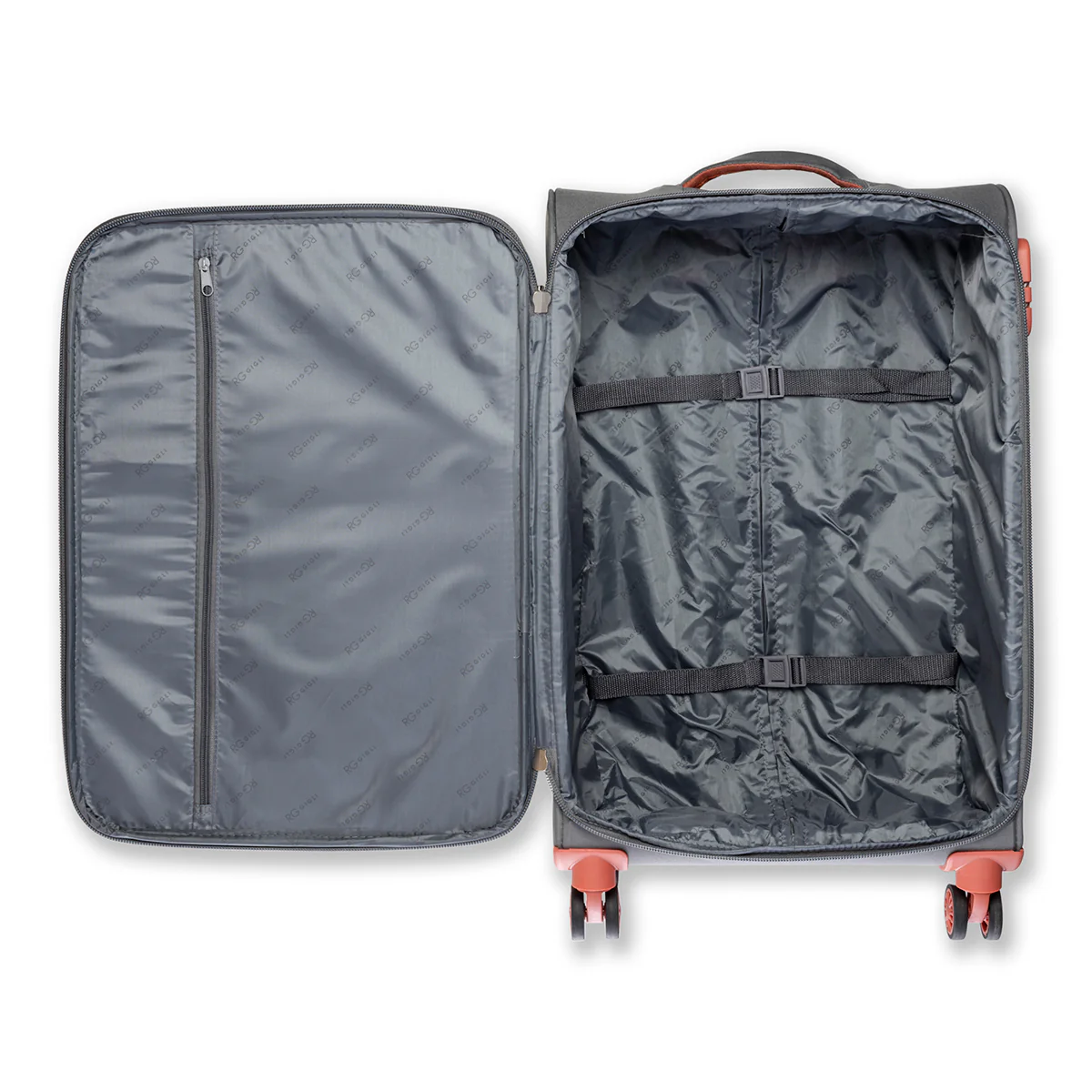 Trolley medio grigio in tessuto Romeo Gigli - Image 6