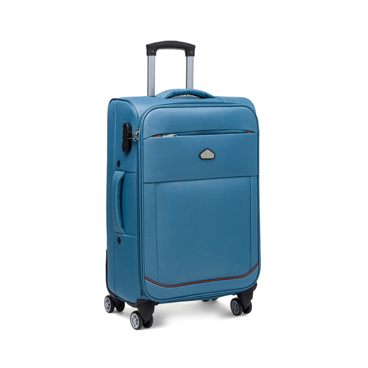 Trolley medio in tessuto azzurro Romeo Gigli