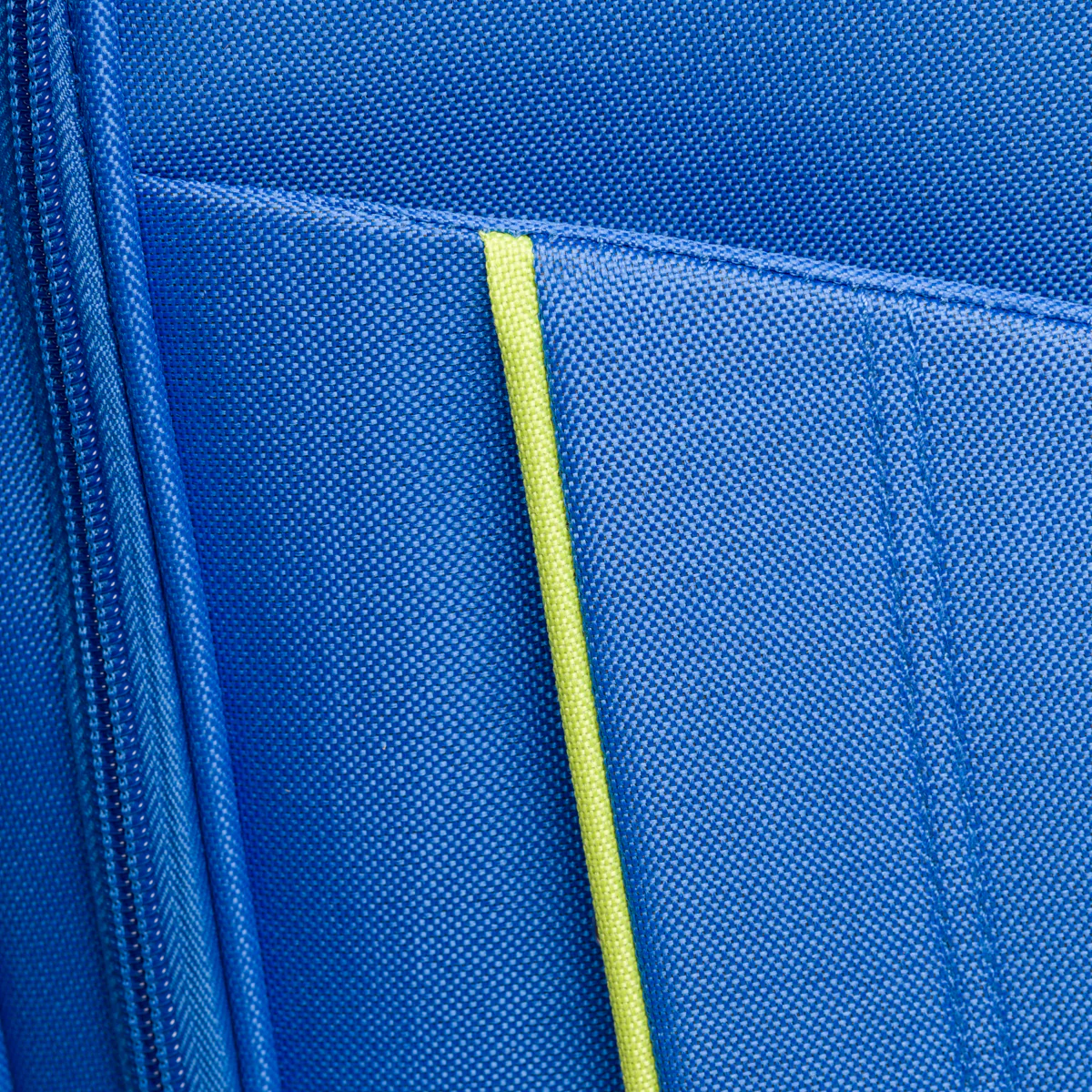 Trolley medio in tessuto blu Govago - Image 4