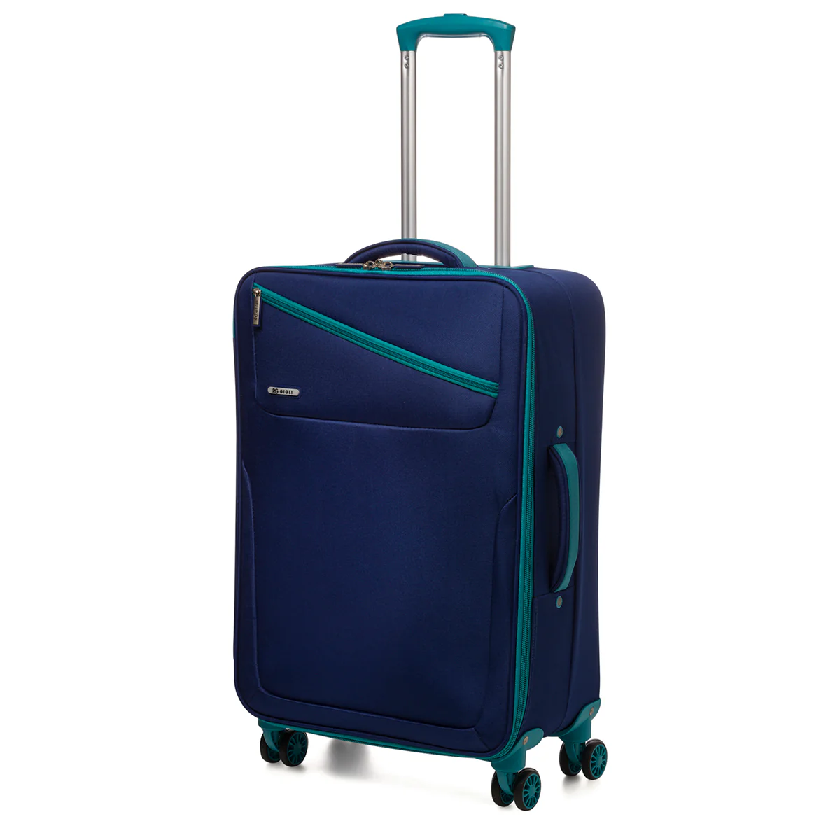 Trolley medio in tessuto blu navy Romeo Gigli