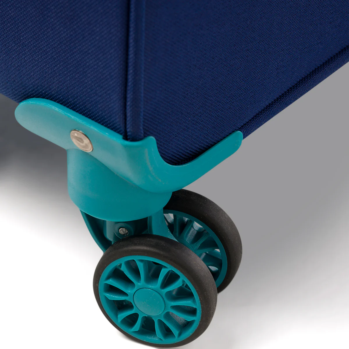 Trolley medio in tessuto blu navy Romeo Gigli - Image 4