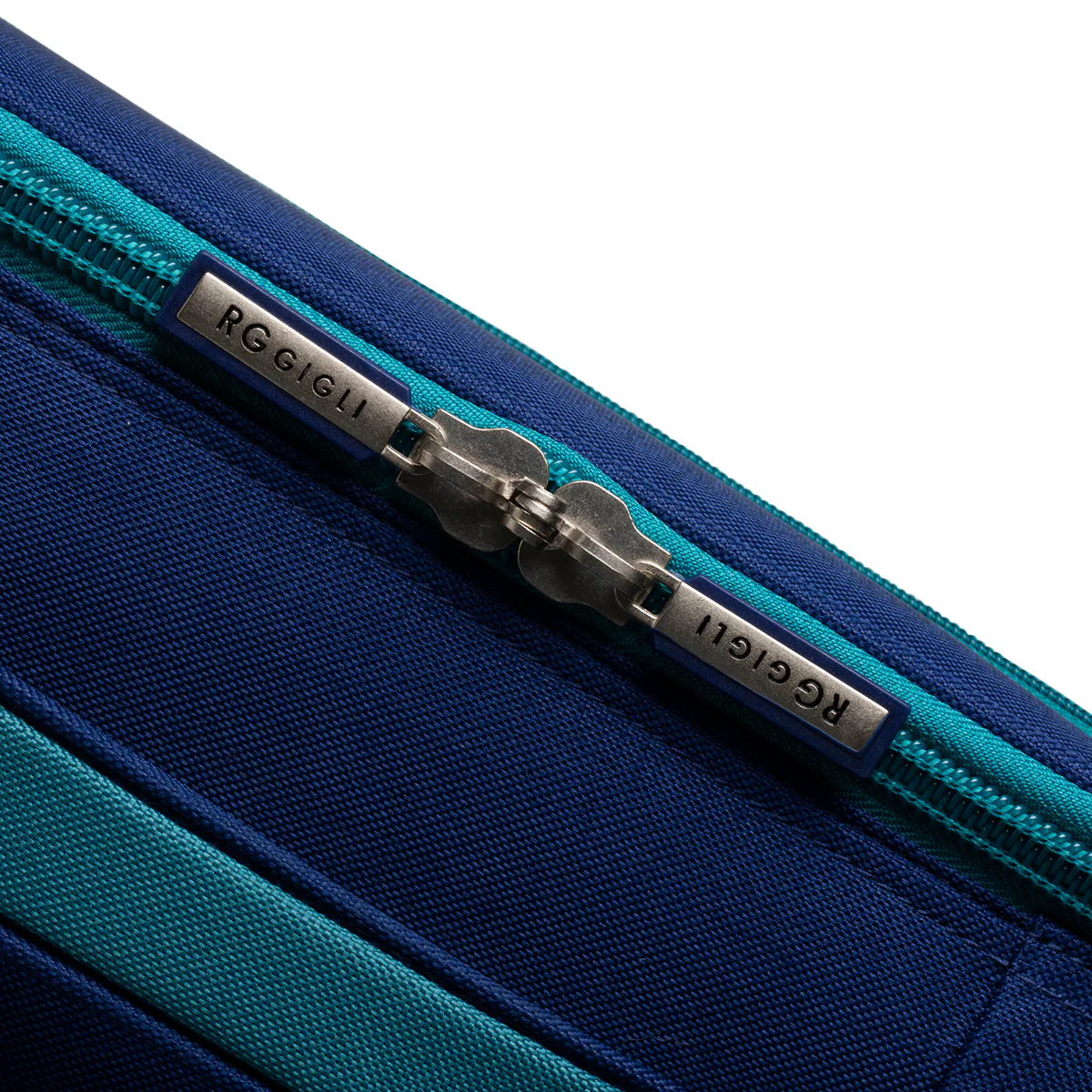 Trolley medio in tessuto blu navy Romeo Gigli - Image 5