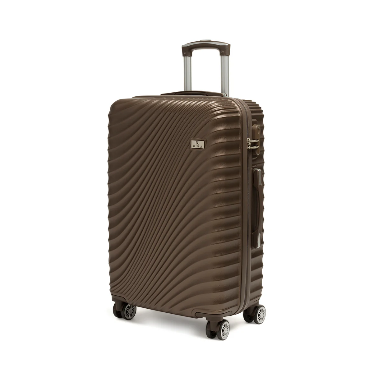 Trolley medio marrone in ABS Romeo Gigli