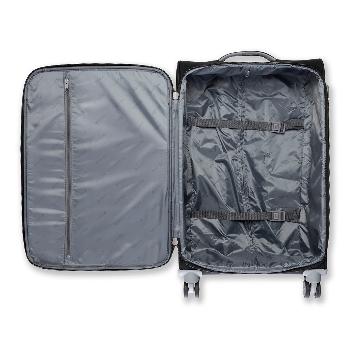 Trolley medio nero in tessuto Romeo Gigli - Image 6