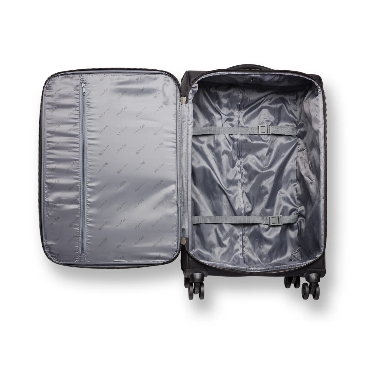 Trolley medio nero in tessuto Romeo Gigli - Image 6