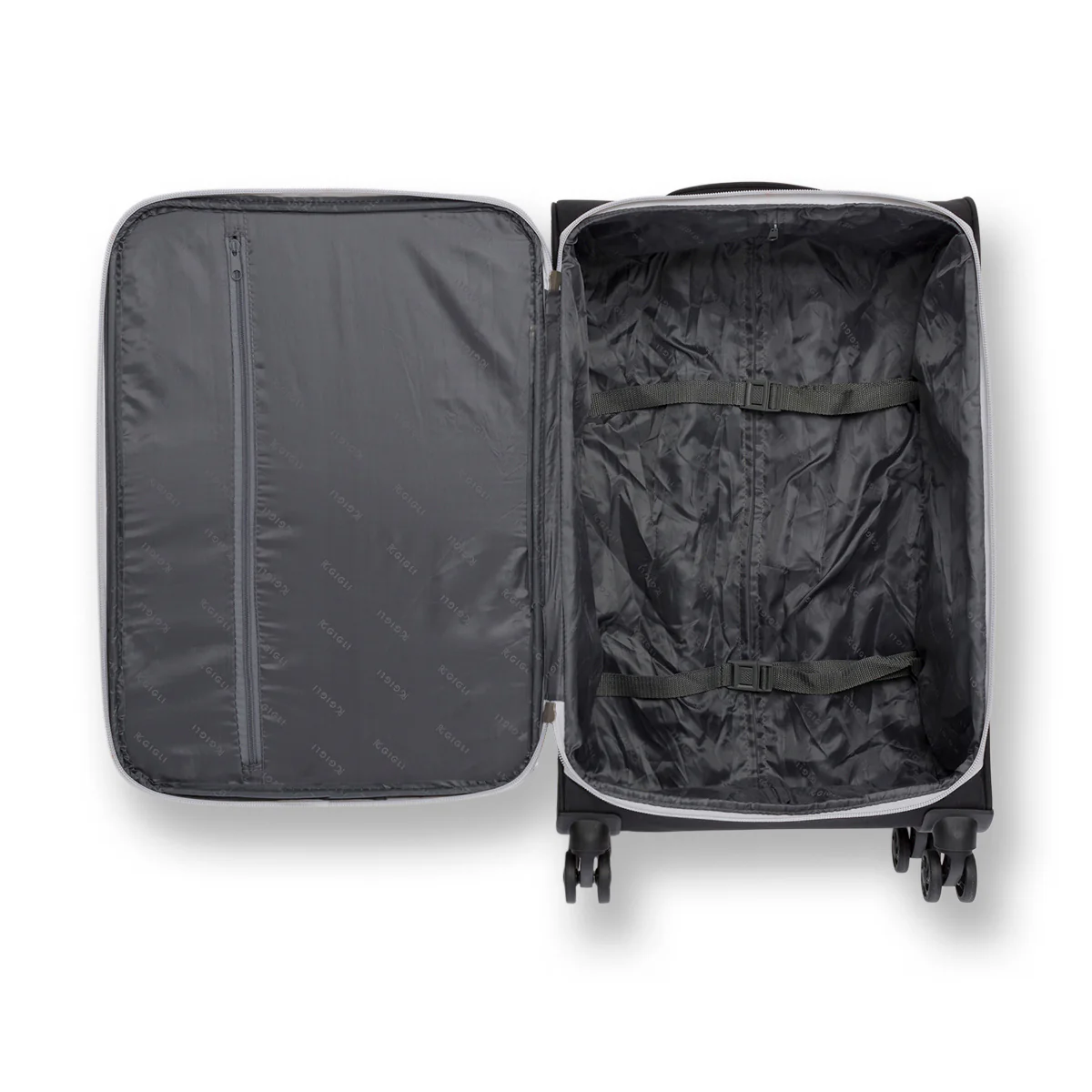 Trolley medio nero in tessuto Romeo Gigli - Image 3
