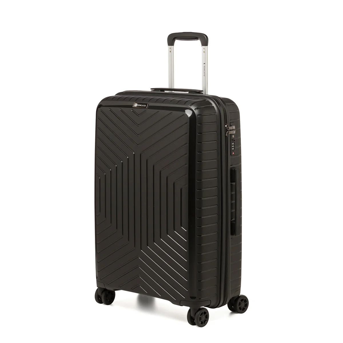 Trolley medio nero rigido in ABS Ciak Roncato Hexa
