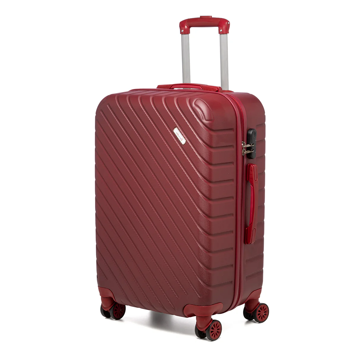 Trolley medio rigido rosso in ABS Govago