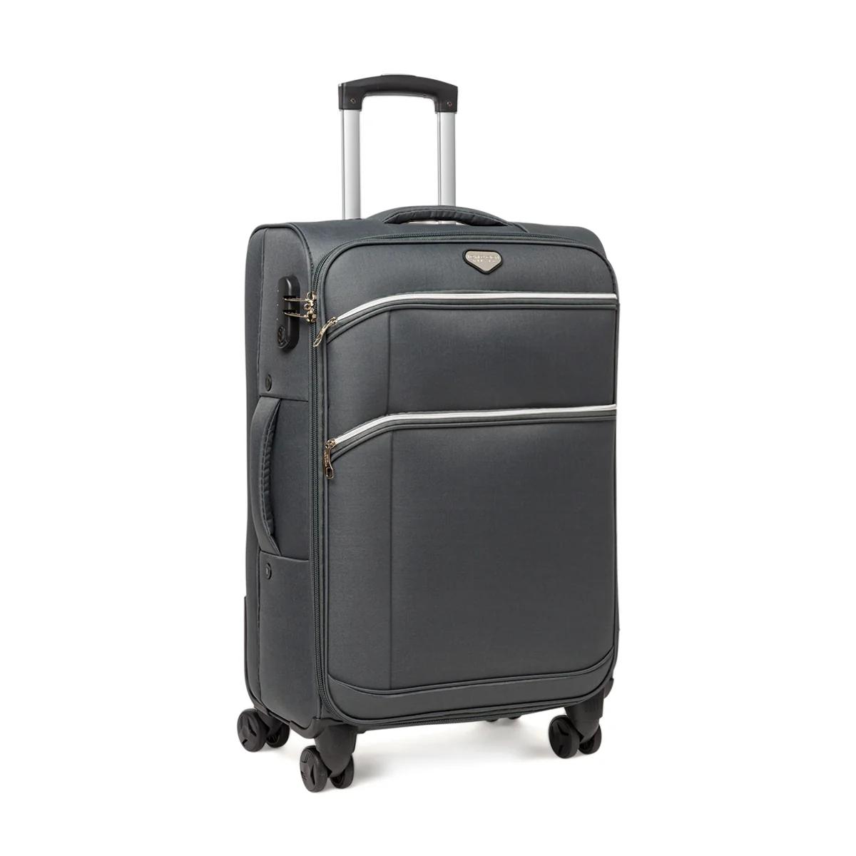 Trolley medio Romeo Gigli Milano grigia con chiusura a combinazione