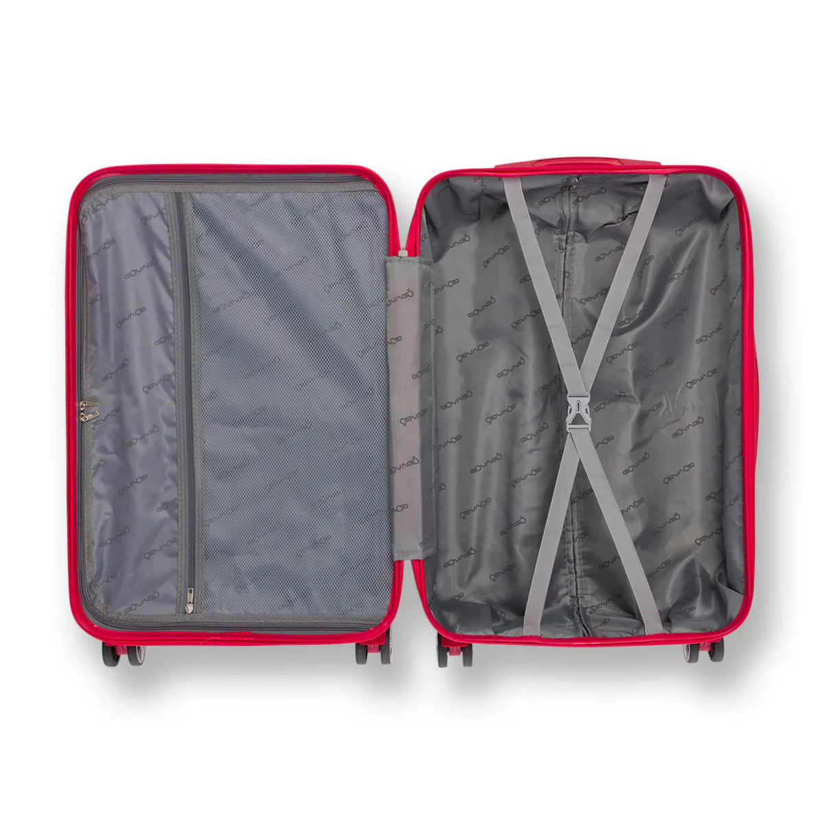 Trolley medio rosso in ABS Govago - Image 3