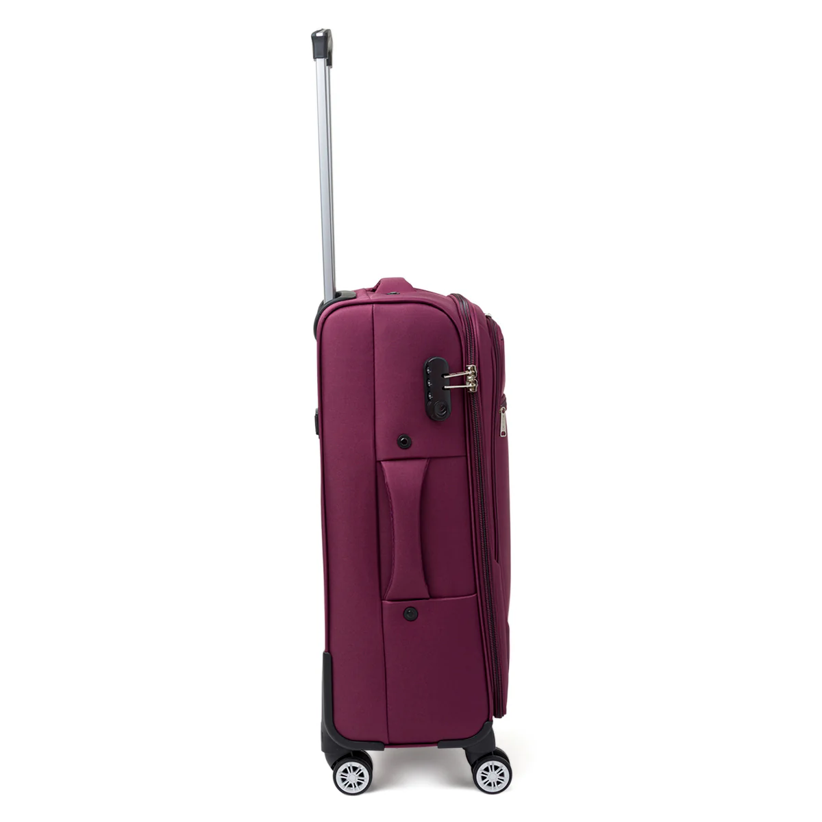 Trolley medio viola prugna in tessuto Govago - Image 2