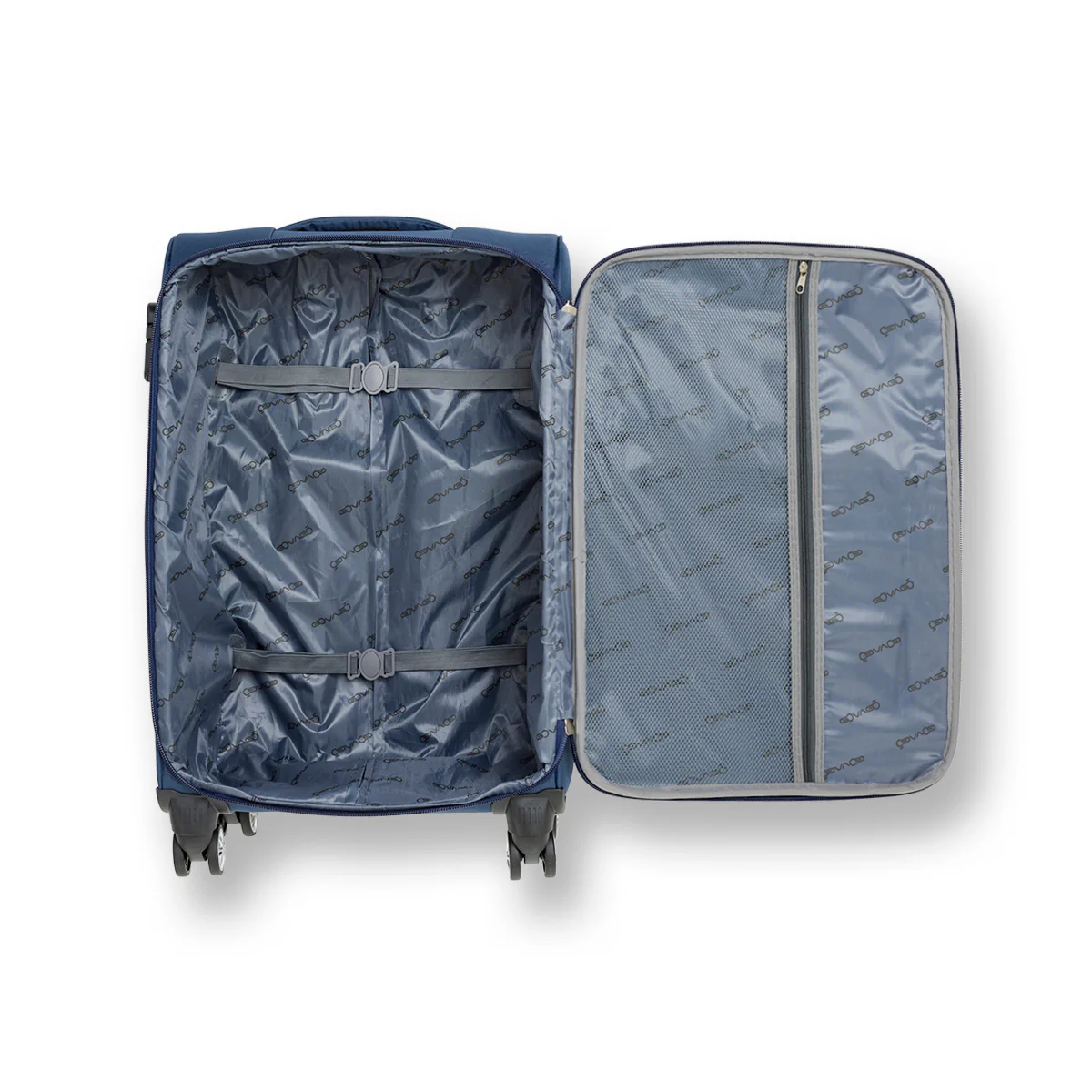 Trolley piccolo blu in tessuto Govago - Image 3