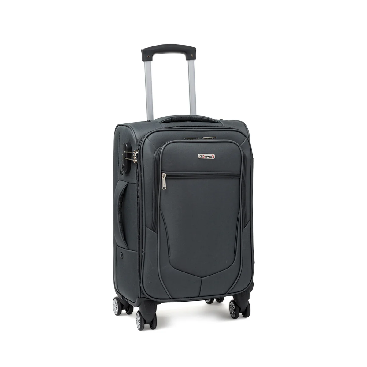 Trolley piccolo grigio antracite in tessuto Govago