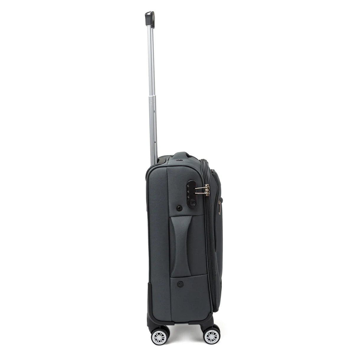 Trolley piccolo grigio antracite in tessuto Govago - Image 2