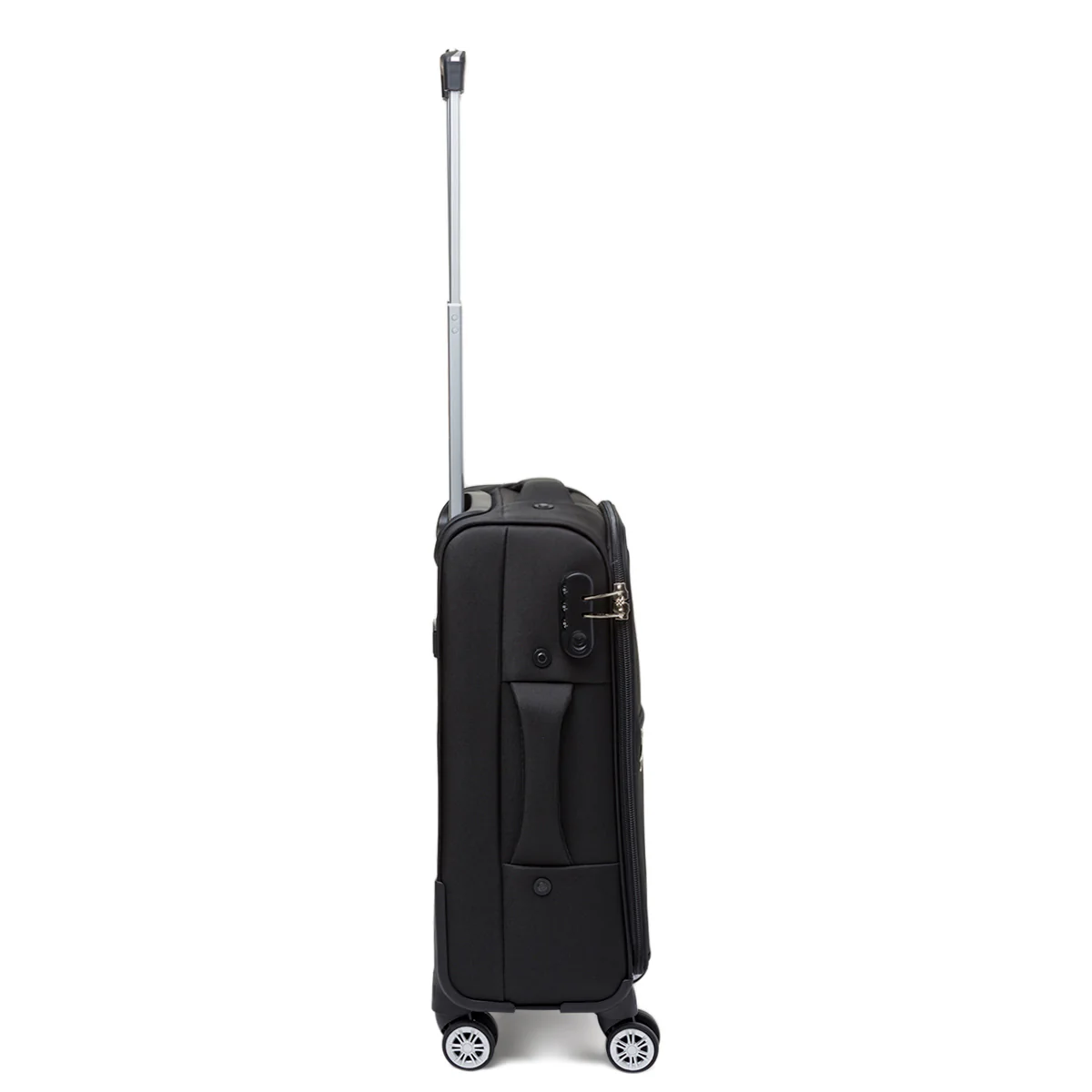 Trolley piccolo nero in tessuto Valigie Romeo Gigli - Image 2