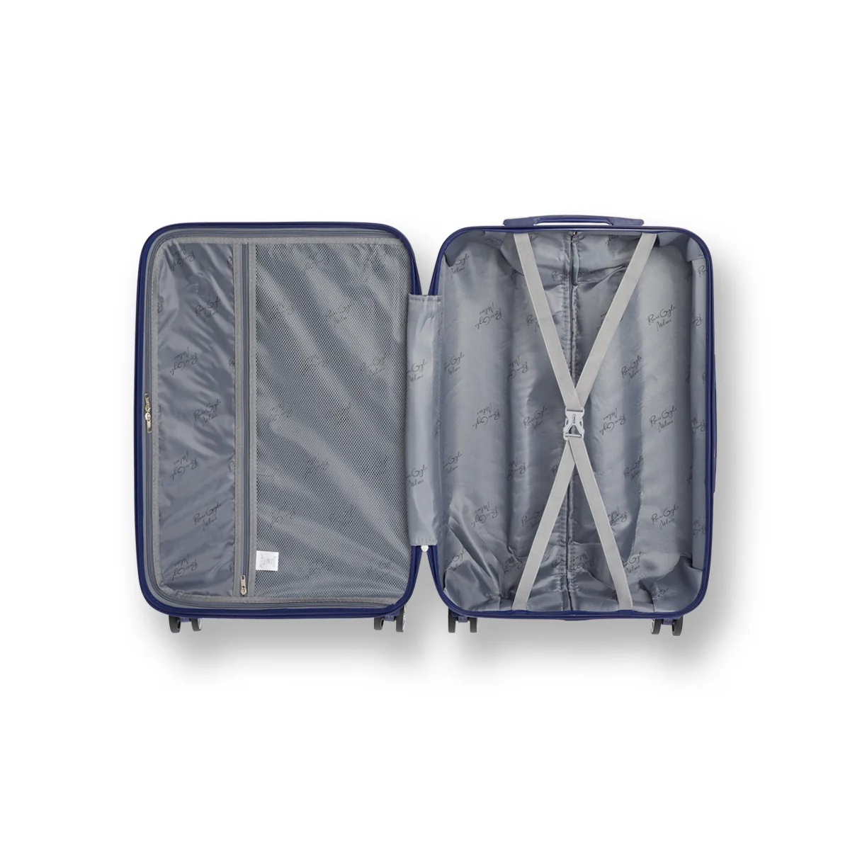Trolley piccolo rigido blu in ABS con ruote pivotanti Romeo Gigli Milano - Image 3