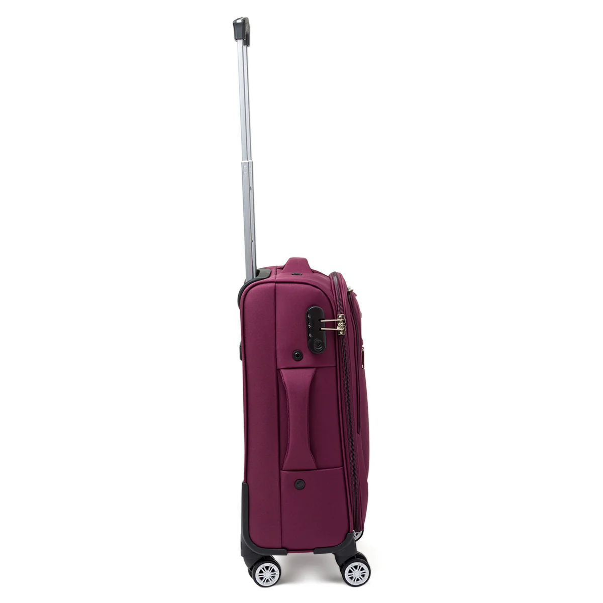 Trolley piccolo viola prugna in tessuto Govago - Image 2