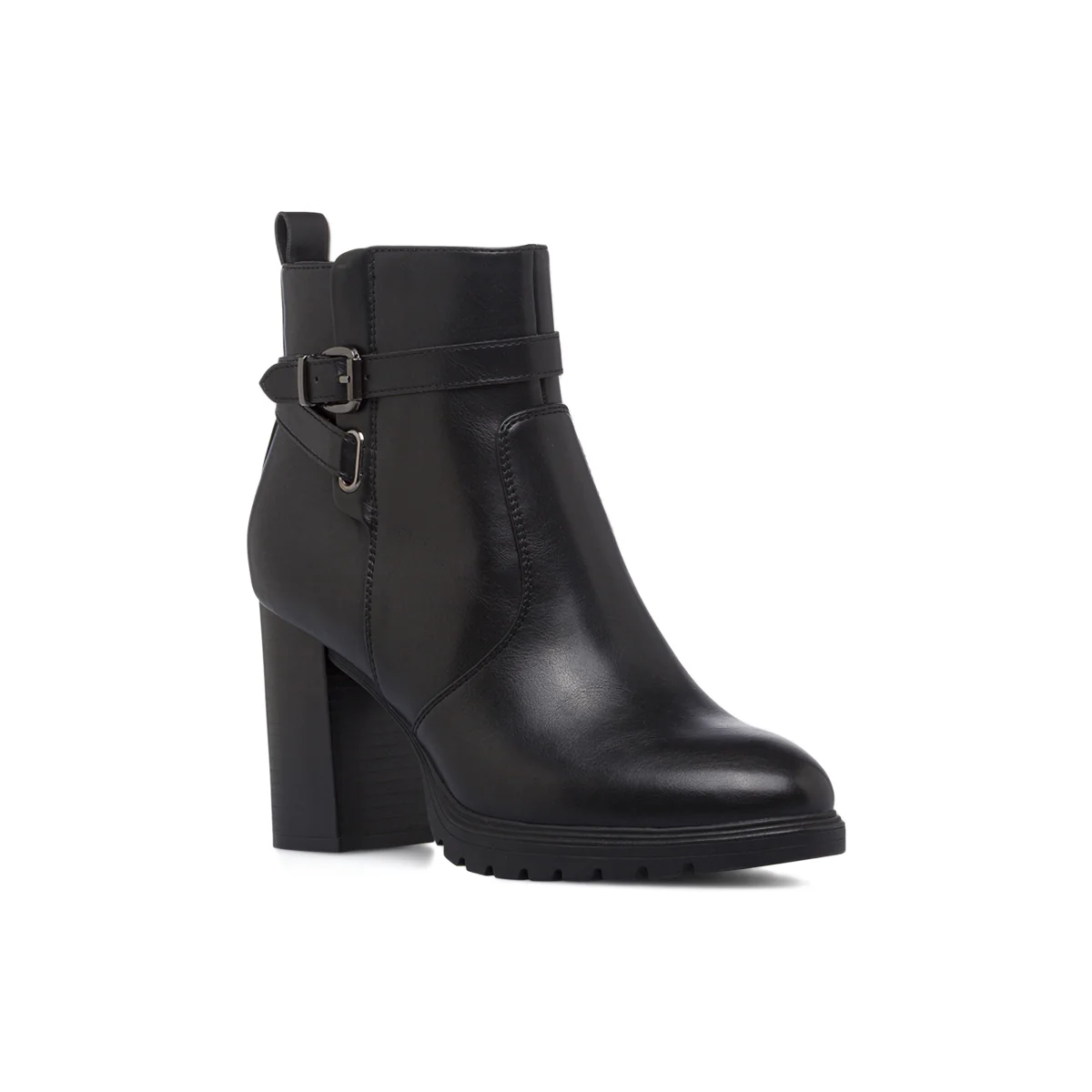 Tronchetti neri da donna con tacco chunky e cinturini Lora Ferres - Image 2