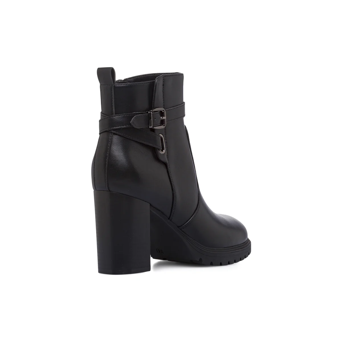 Tronchetti neri da donna con tacco chunky e cinturini Lora Ferres - Image 3