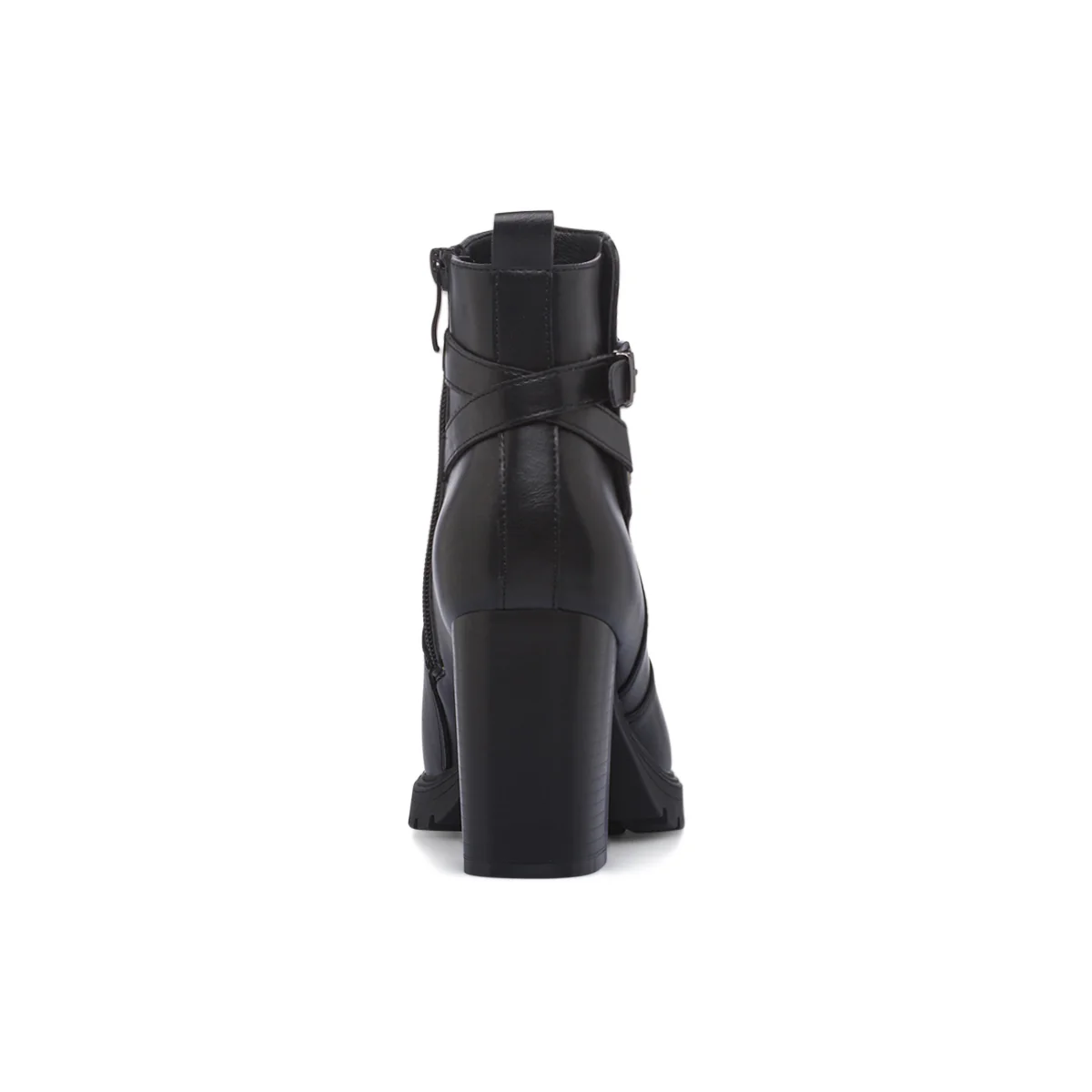 Tronchetti neri da donna con tacco chunky e cinturini Lora Ferres - Image 4