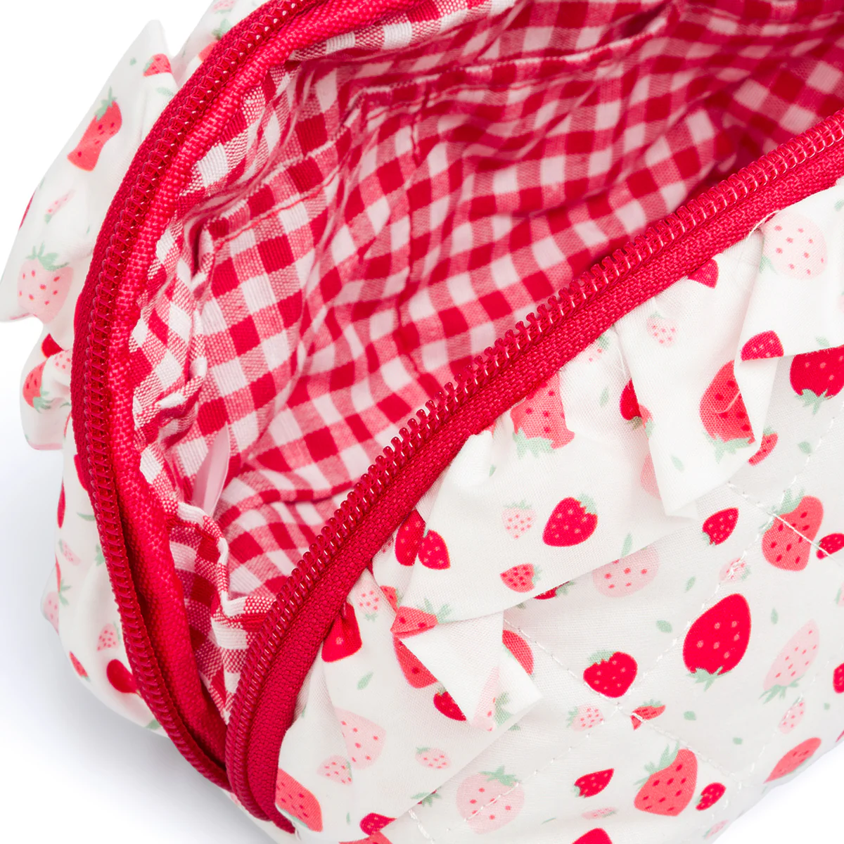 Trousse bianca da Donna con stampa fragola Camomilla Milano - Image 4
