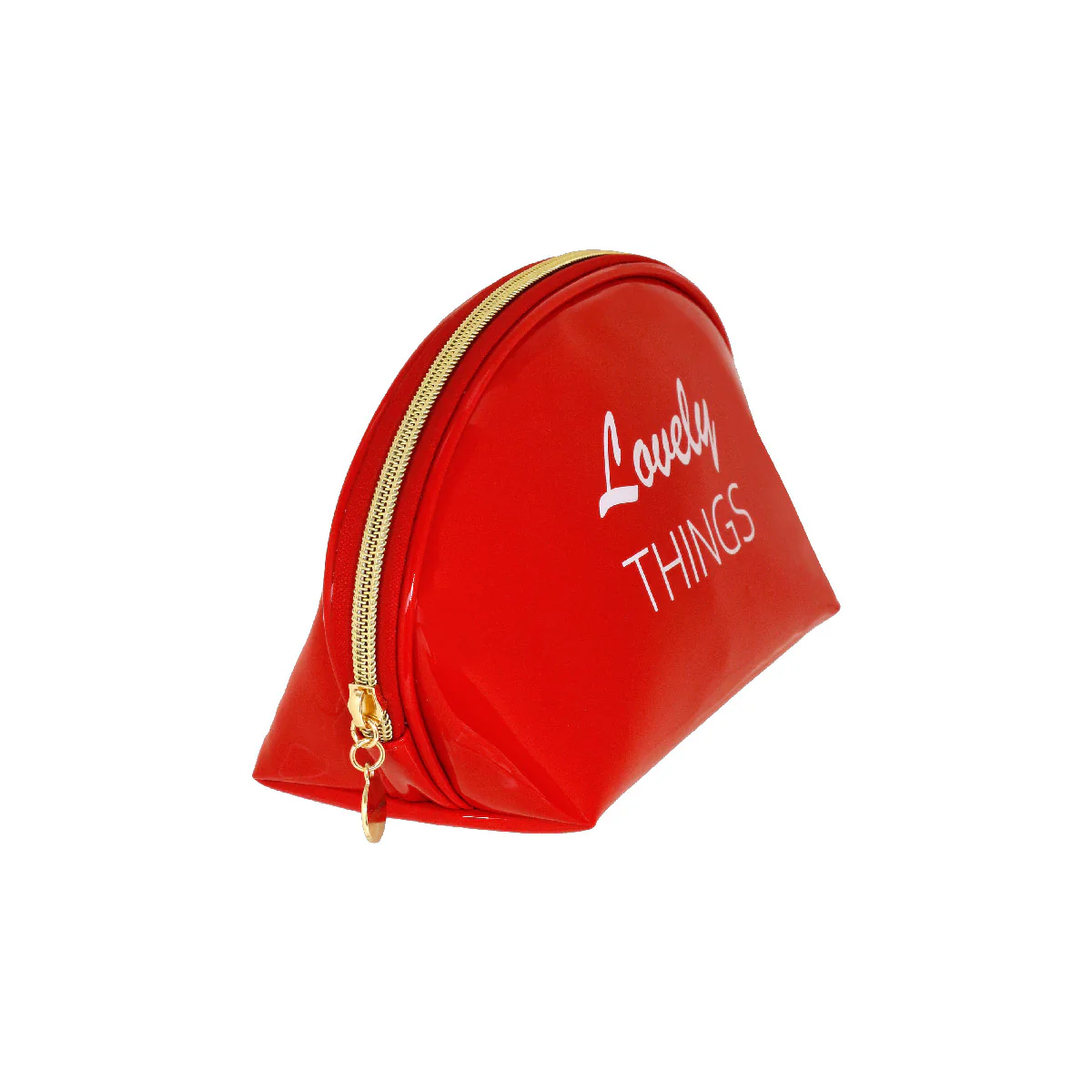 Trousse da Donna rossa con scritta LOVELY THINGS Camomilla Milano - Image 3