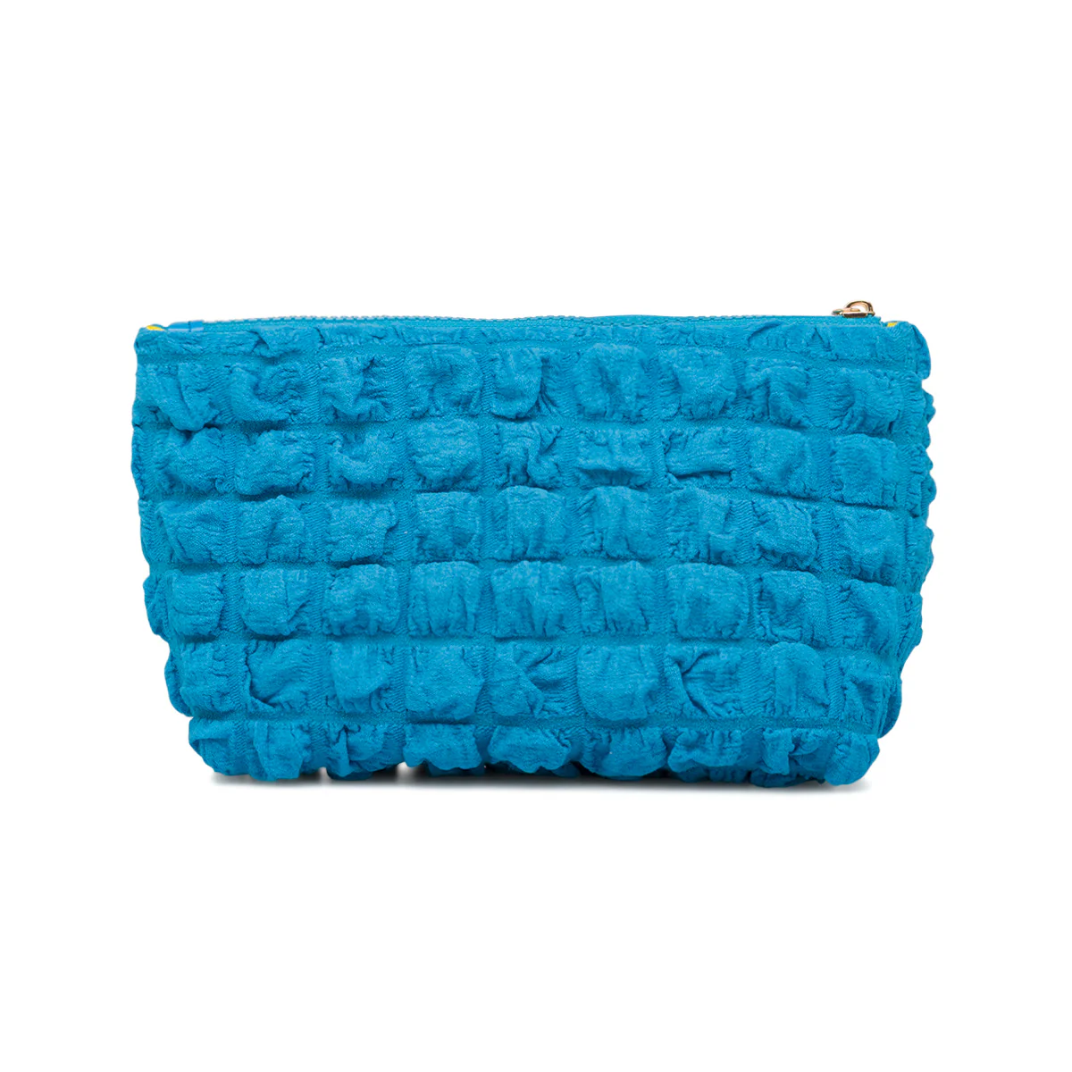 Trousse porta oggetti azzurra da donna con logo Camomilla Milano - Image 3