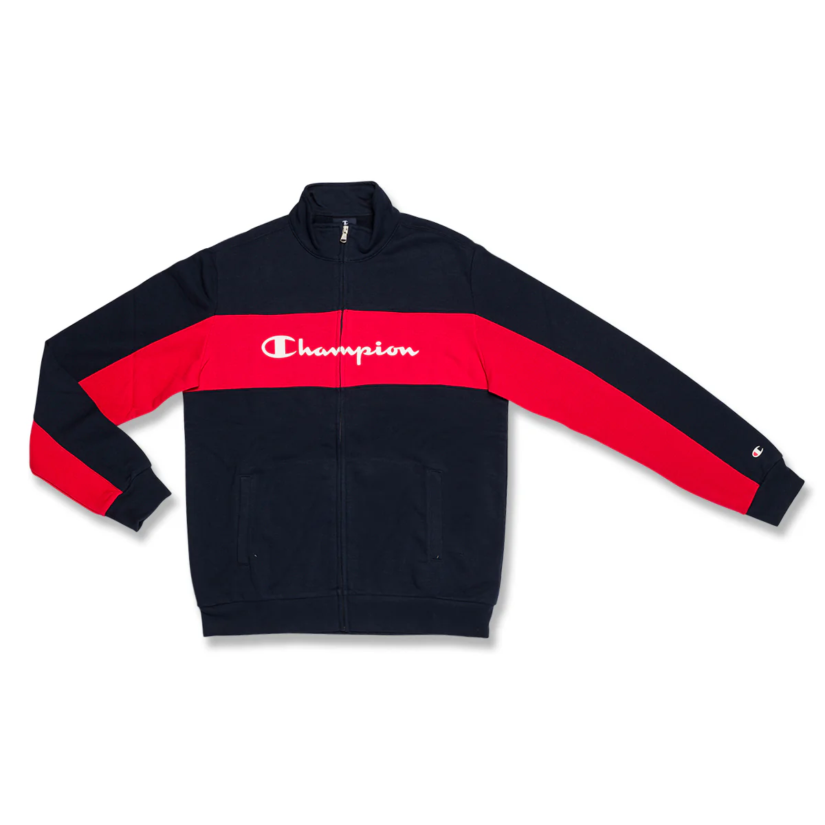 Tuta blu full-zip da bambino con logo Champion