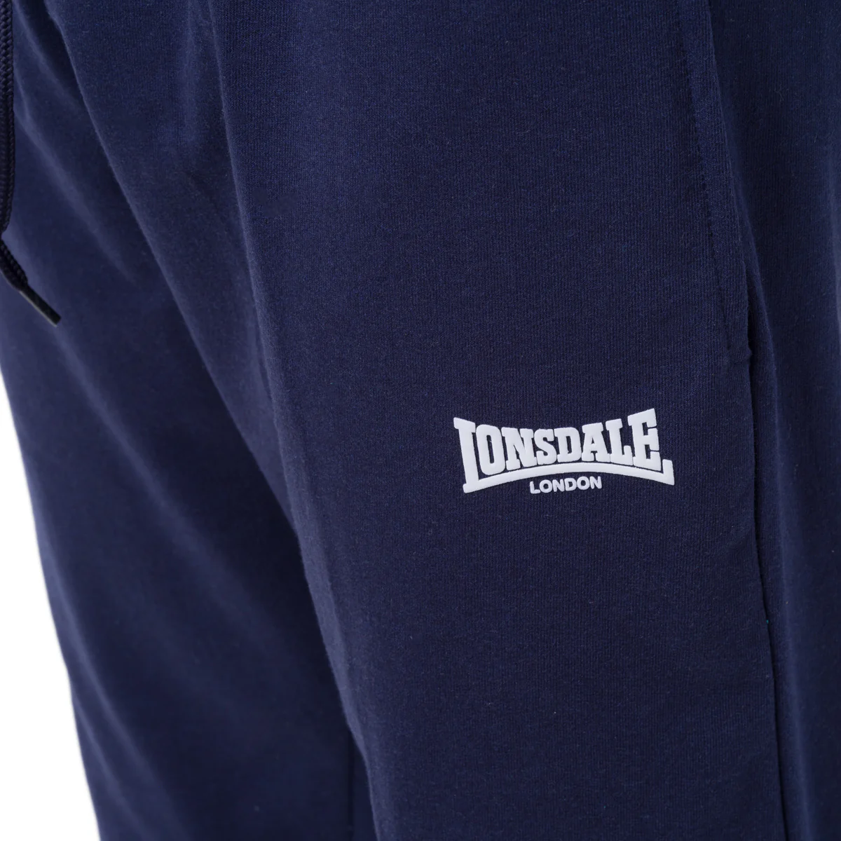 Tuta da Uomo con Felpa Bianca con Cappuccio e Pantaloni Jogger Blu Lonsdale - Image 8