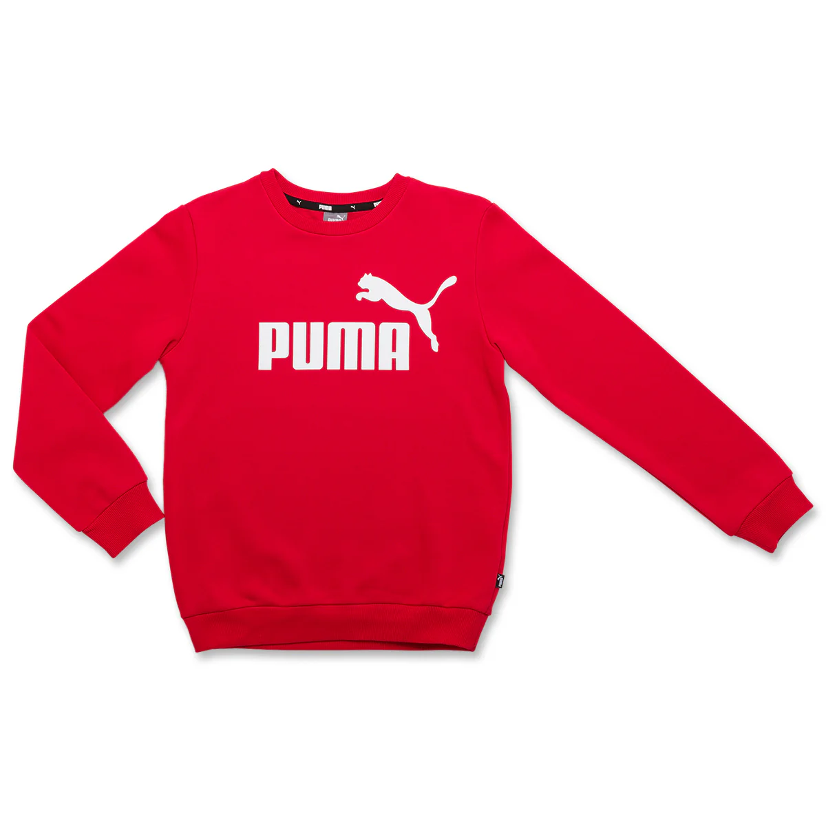 Tuta sportiva rossa e nera da bambino con logo Puma - Image 2