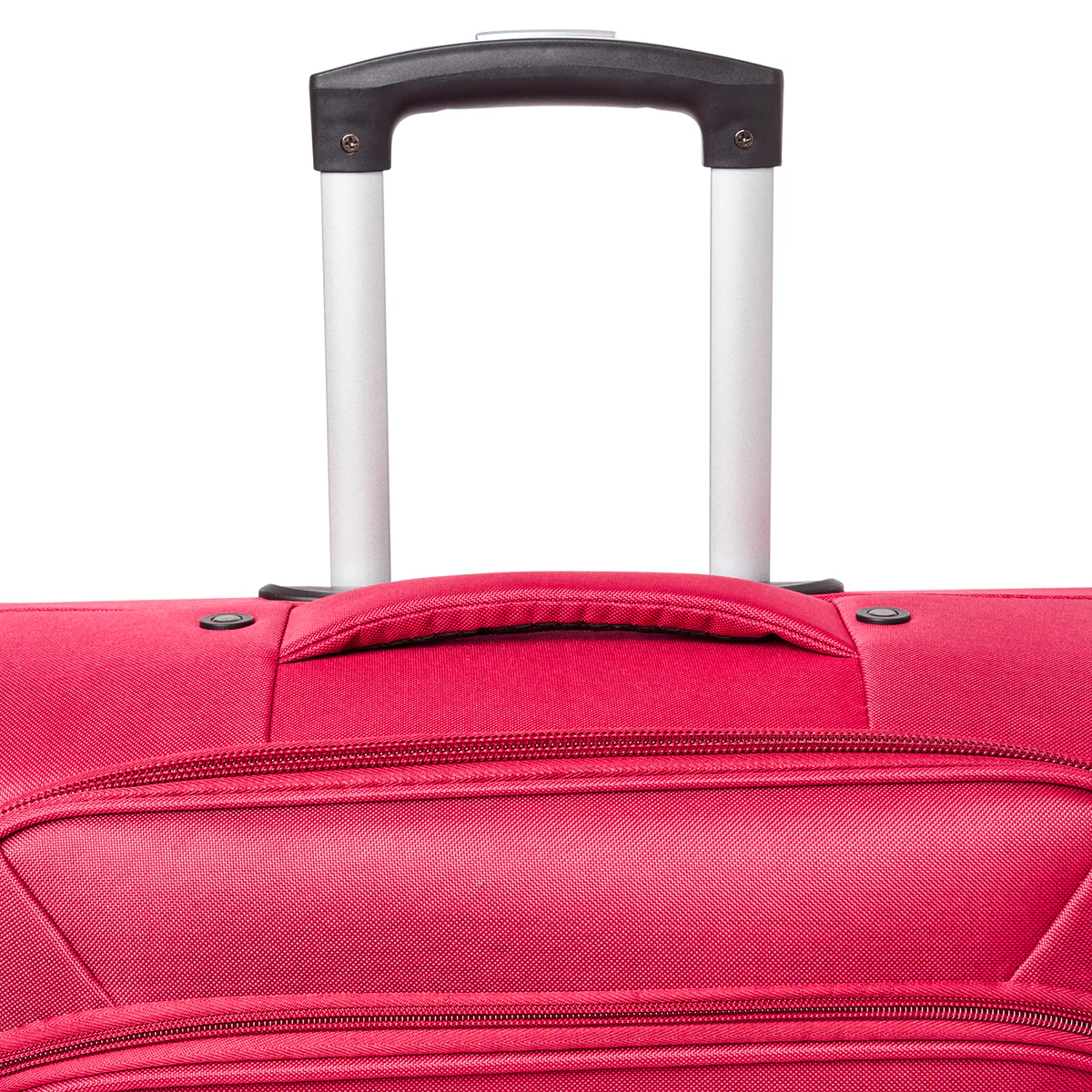 Valigia da stiva rossa Romeo Gigli Milano 4 ruote spinner in tessuto - Image 4