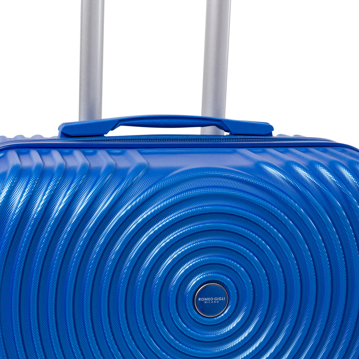 Valigia grande blu con ruote multidirezionali Romeo Gigli Milano - Image 2