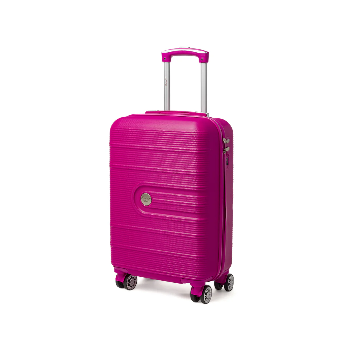 Valigia piccola da cabina rigida fucsia in ABS Romeo Gigli Milano
