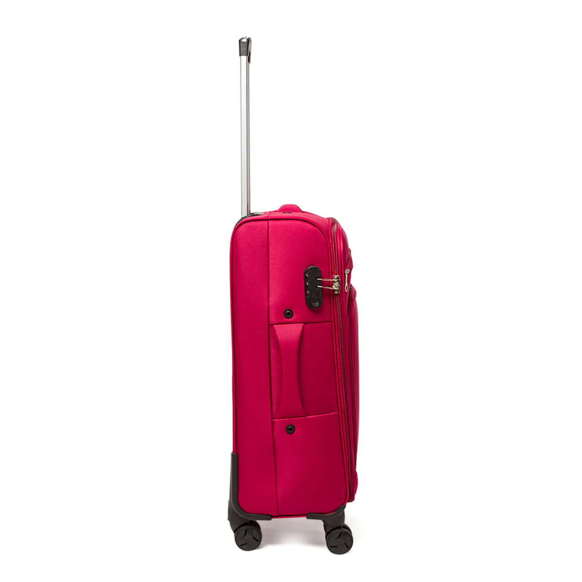 Valigia Trolley media da stiva Romeo Gigli Milano rossa in tessuto - Image 2
