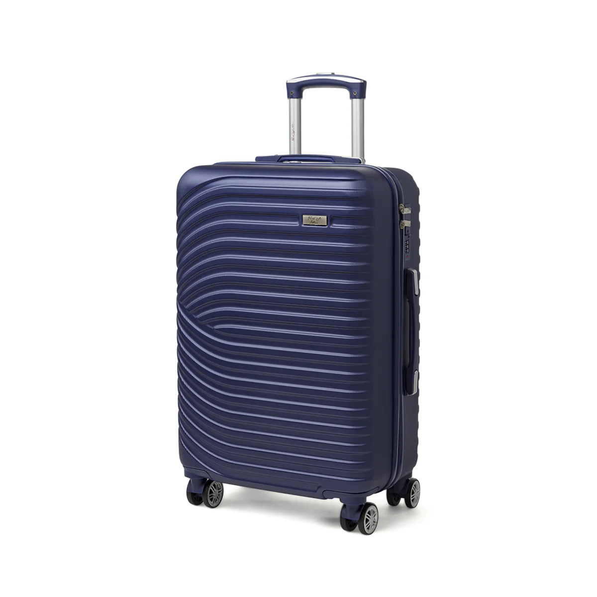 Valigia trolley medio blu rigida in ABS Romeo Gigli Milano